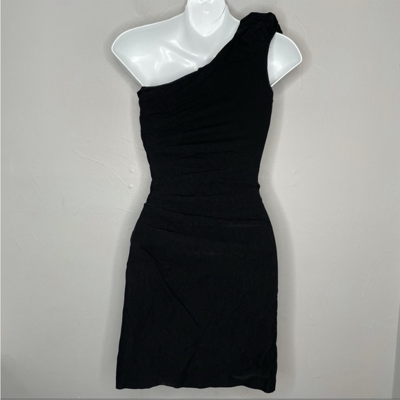 SPEECHLESS Black One Shoulder Bodycon Mini Dress - Picture 5 of 7